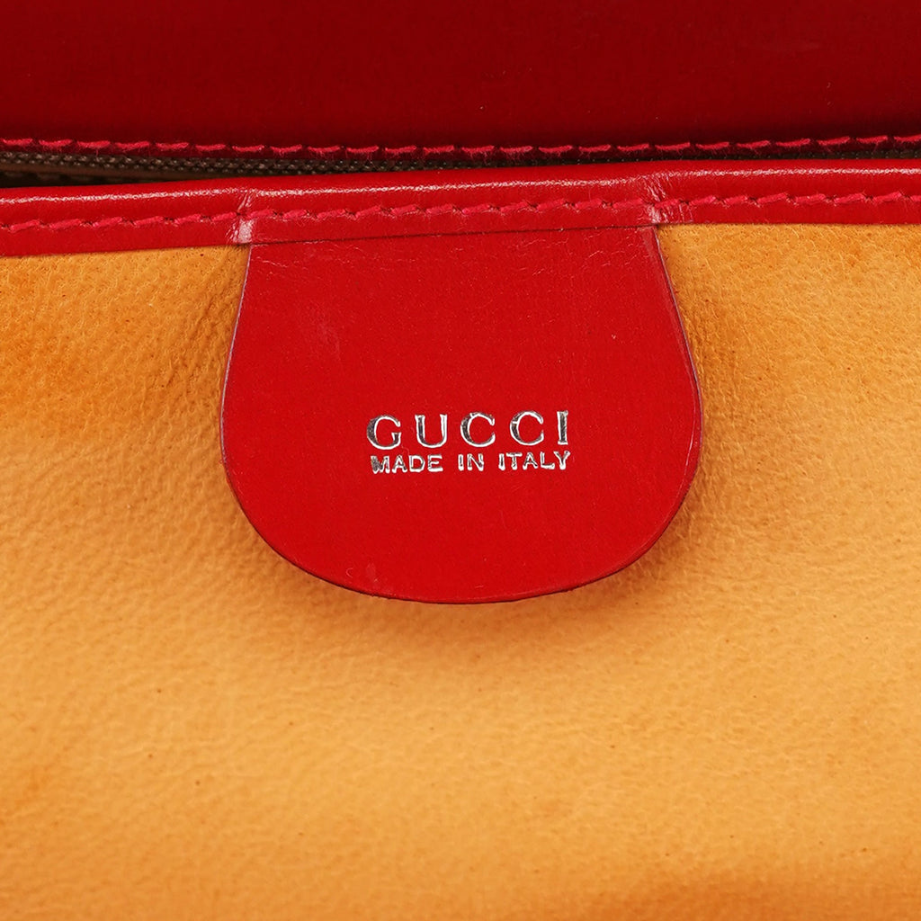 Red Patent Leather Clutch Handbag