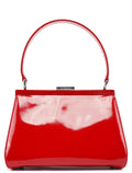 Red Patent Leather Clutch Handbag