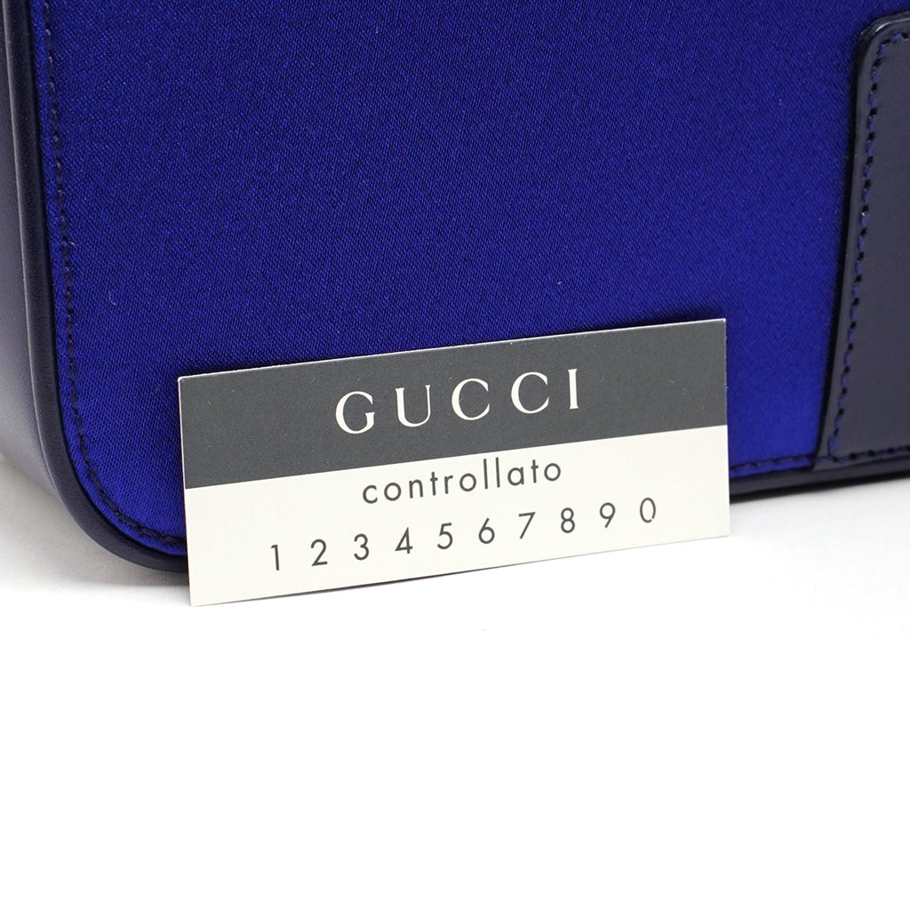 Royal Blue Jackie Satin Tote Bag