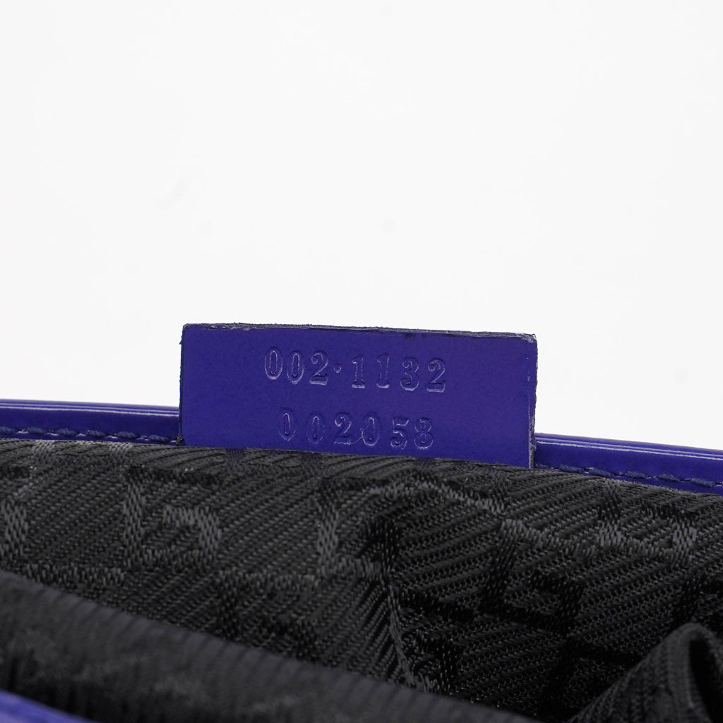 Royal Blue Patent Leather Jackie Tote