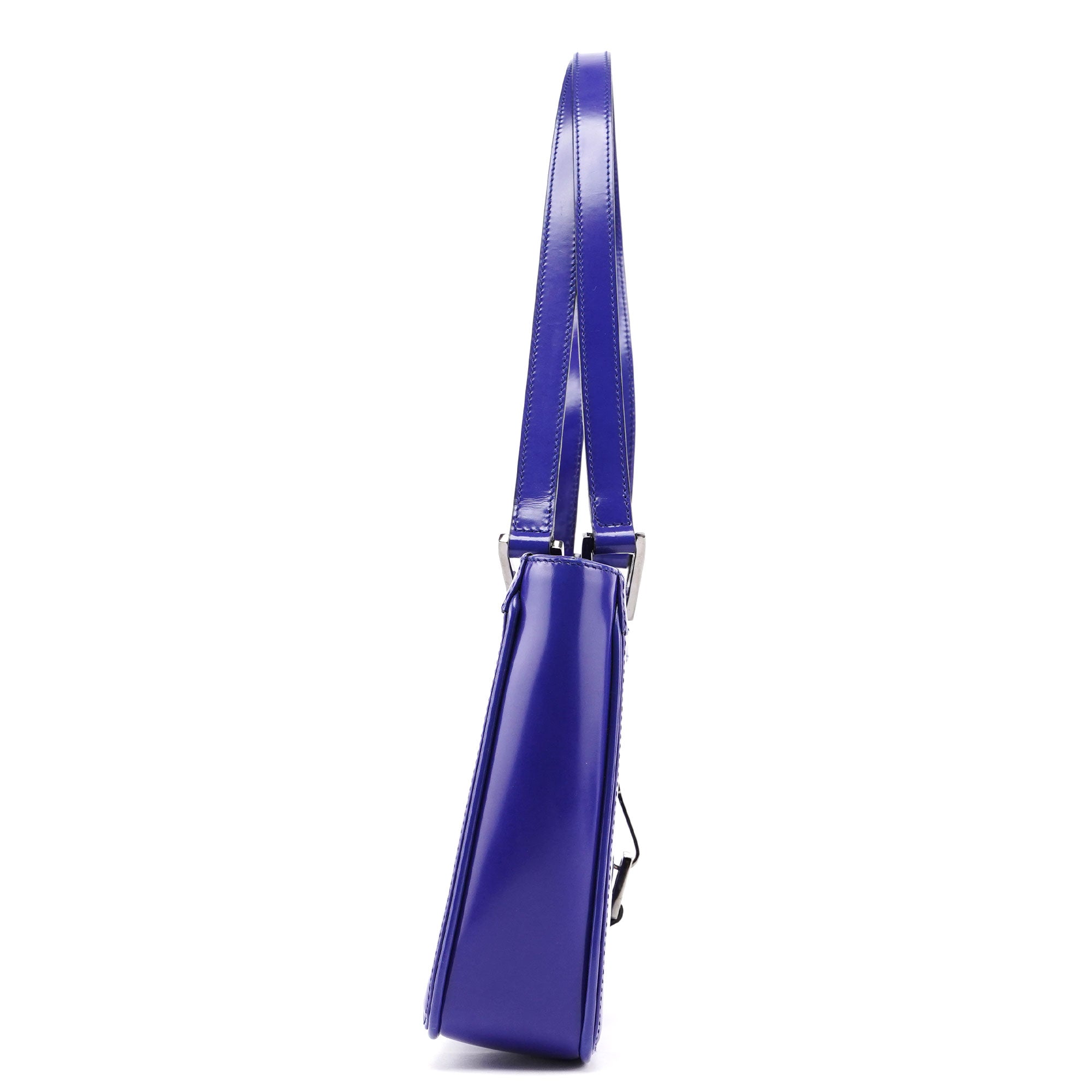 Royal Blue Patent Leather Jackie Tote