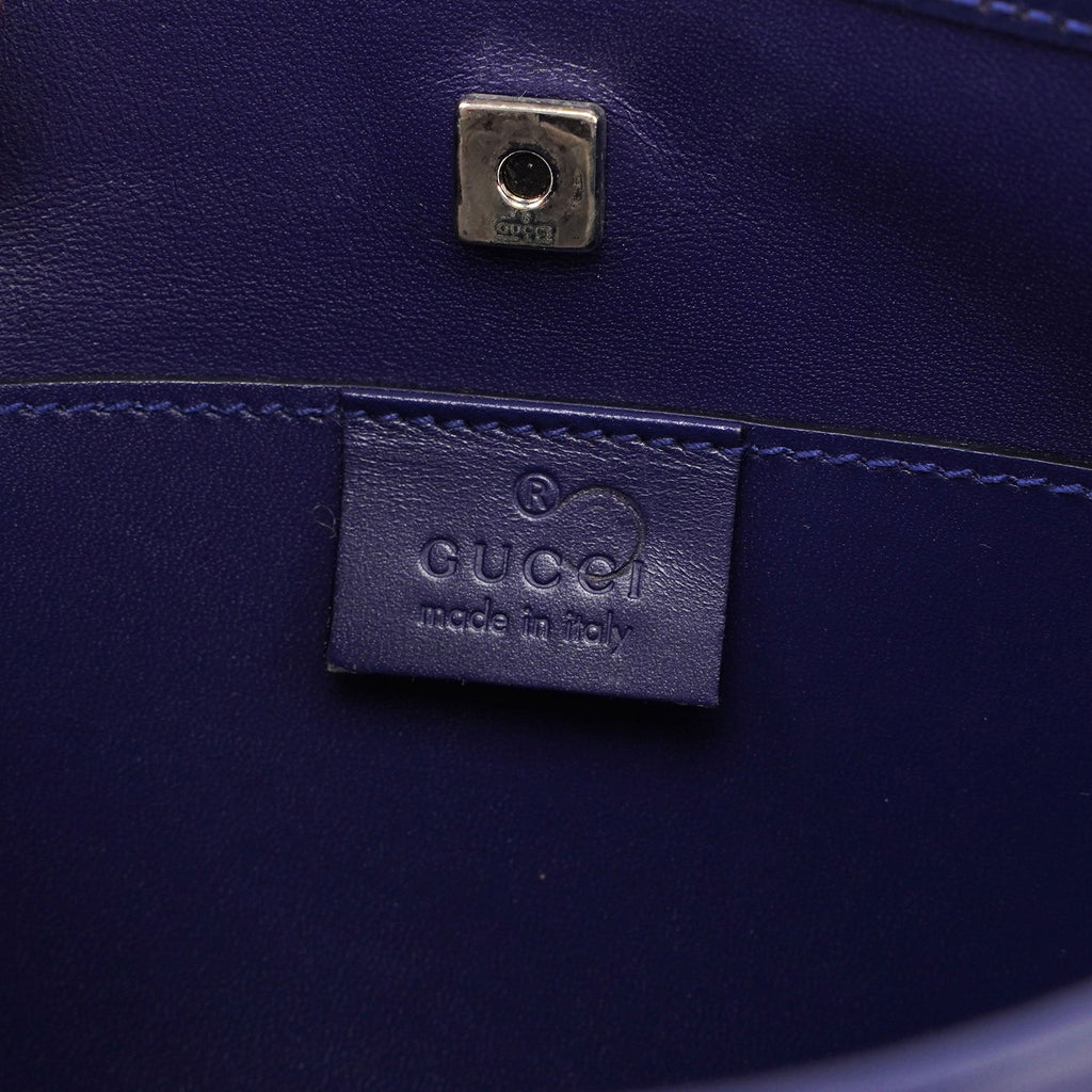 Royal Blue Satin Tote