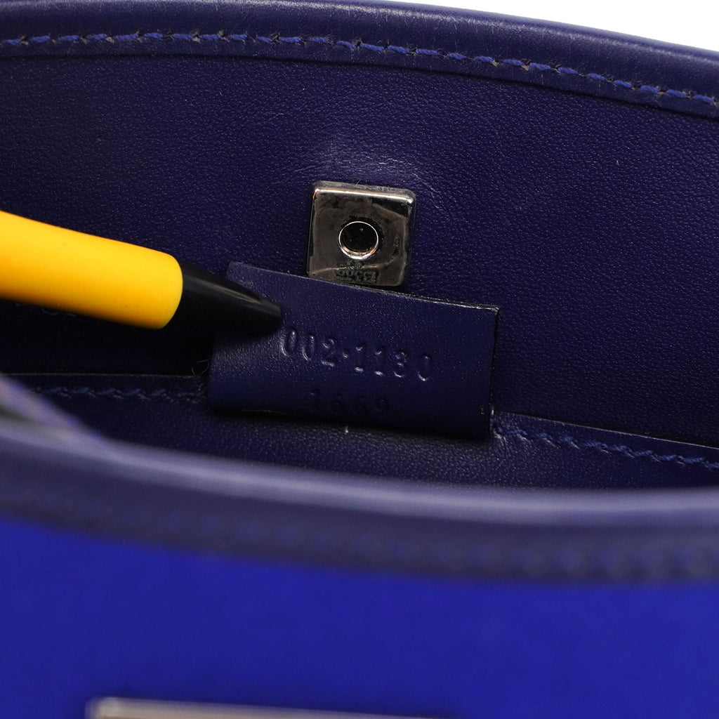 Royal Blue Satin Tote