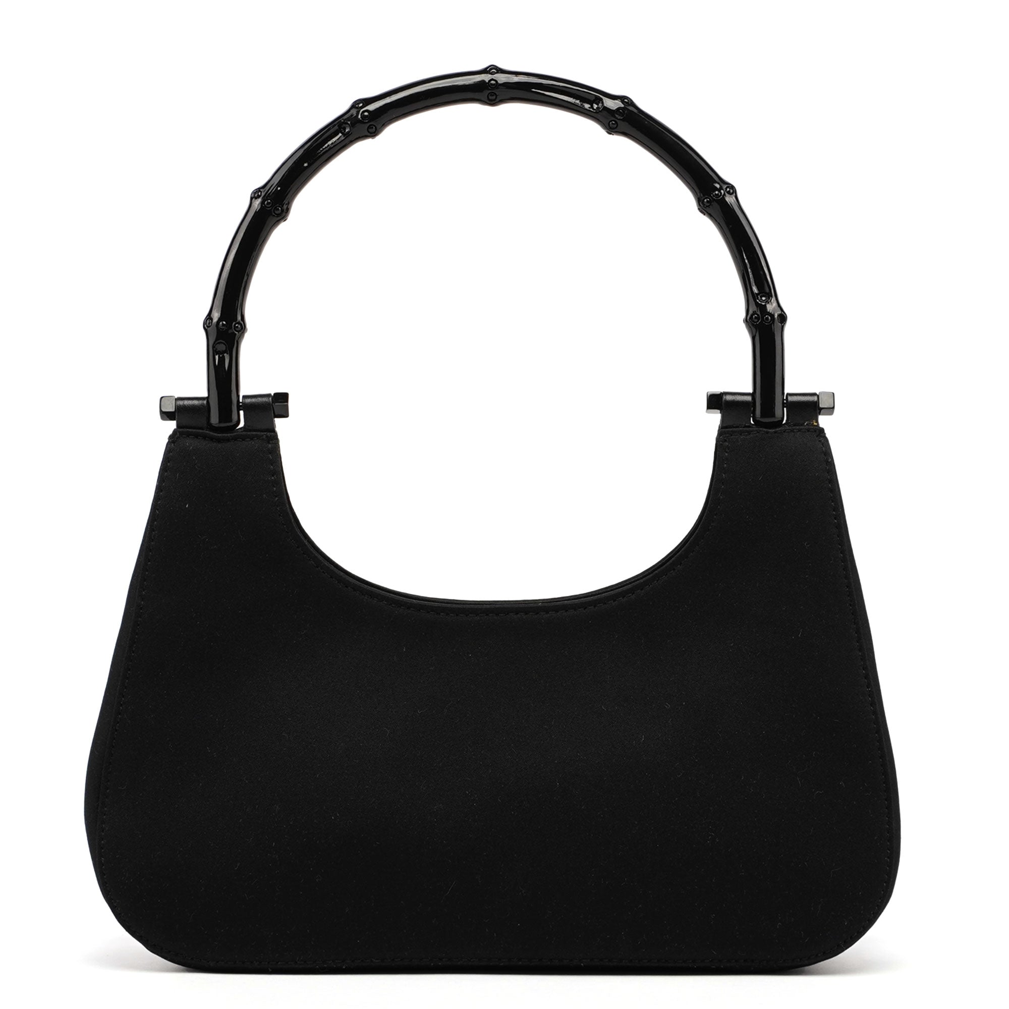 Satin Bamboo Hobo Bag