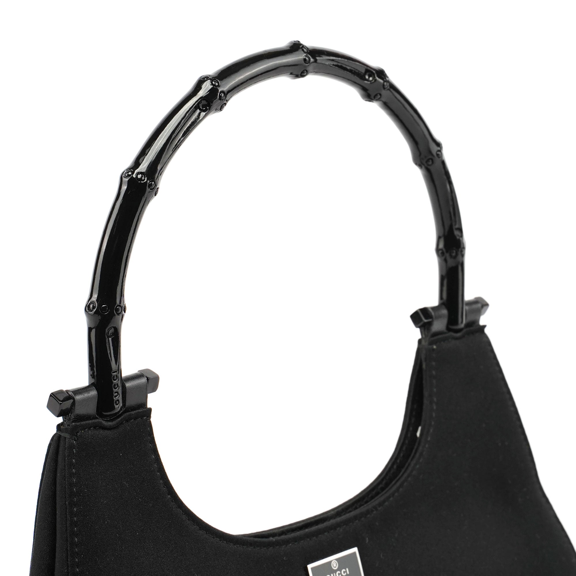 Satin Bamboo Hobo Bag