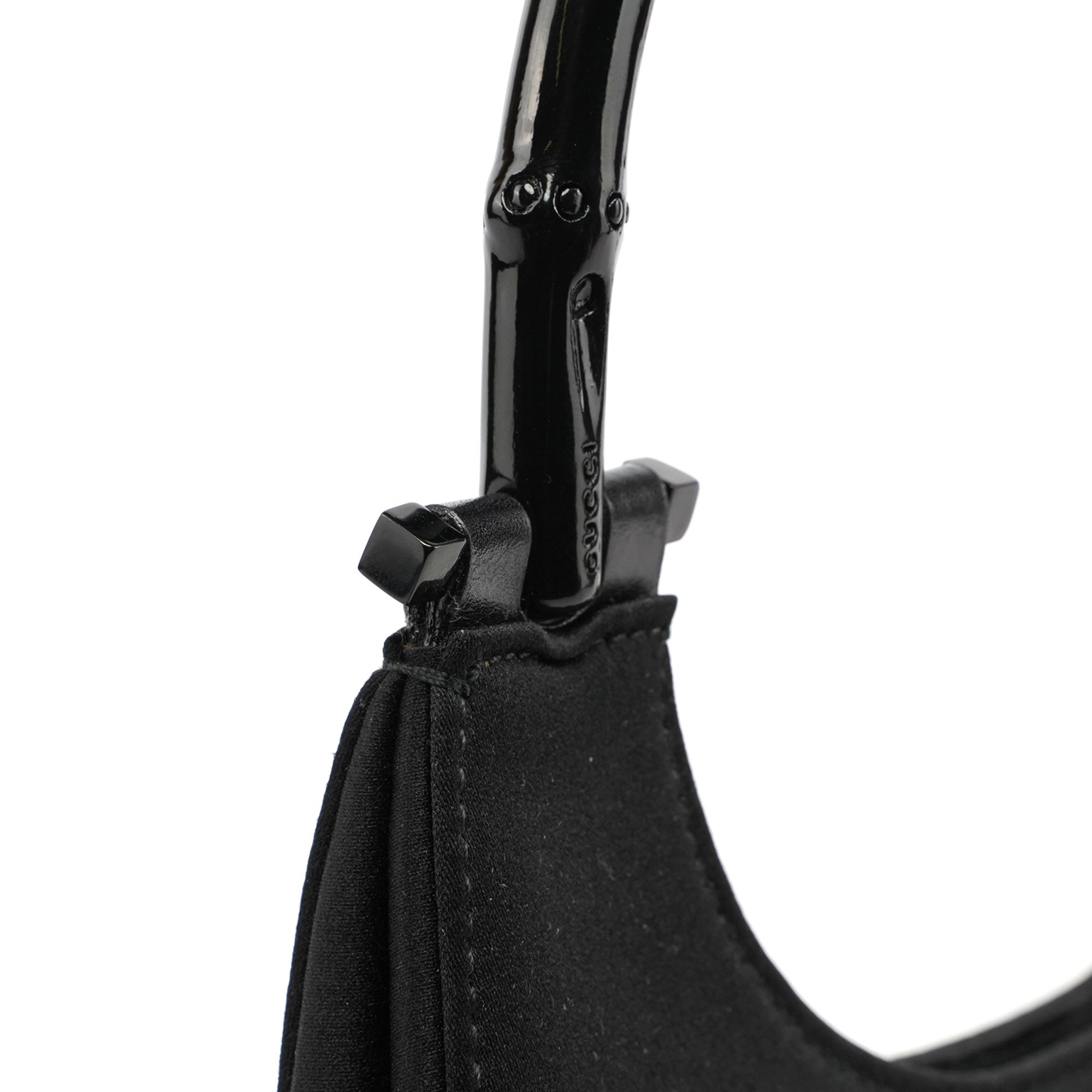 Satin Bamboo Hobo Bag