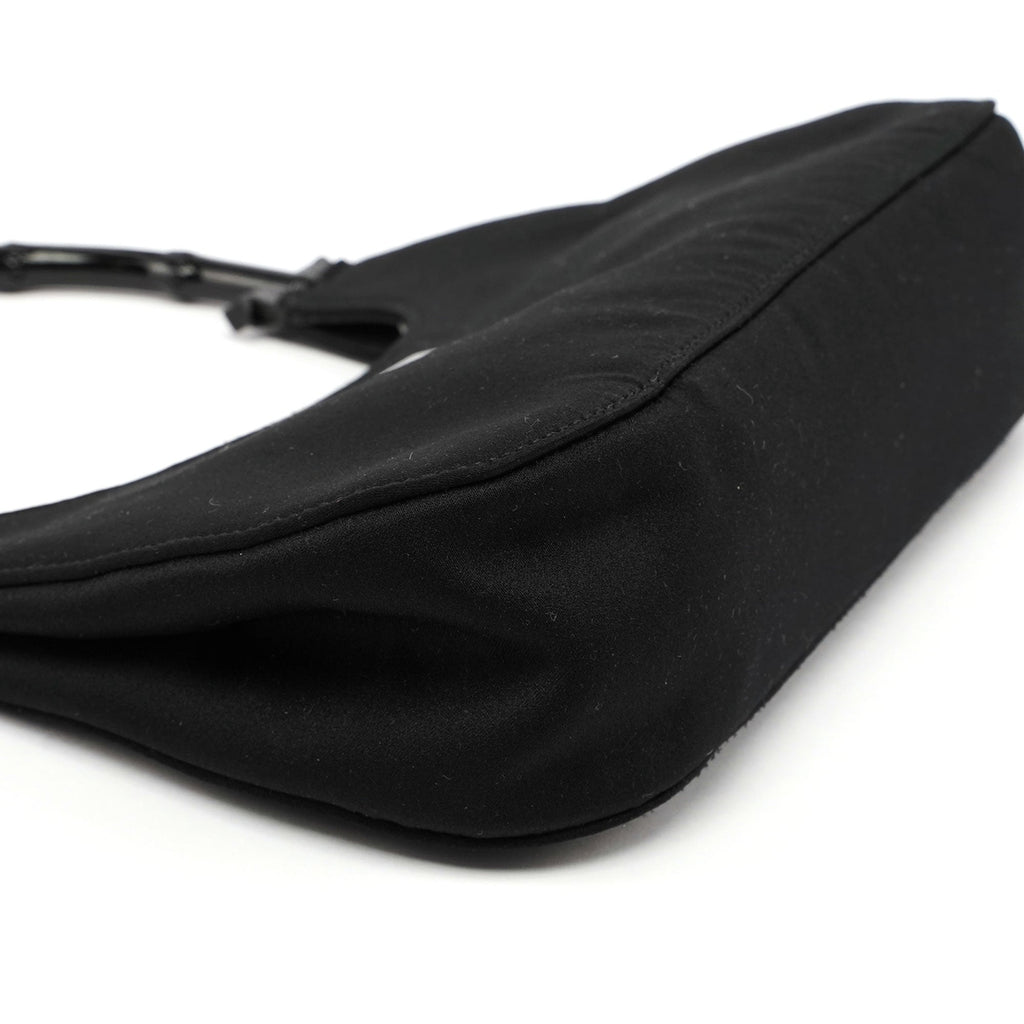 Satin Bamboo Hobo Bag