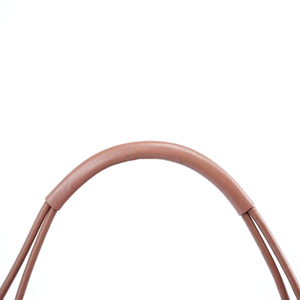 Soft Pink Canvas Leather Shoulder Bag