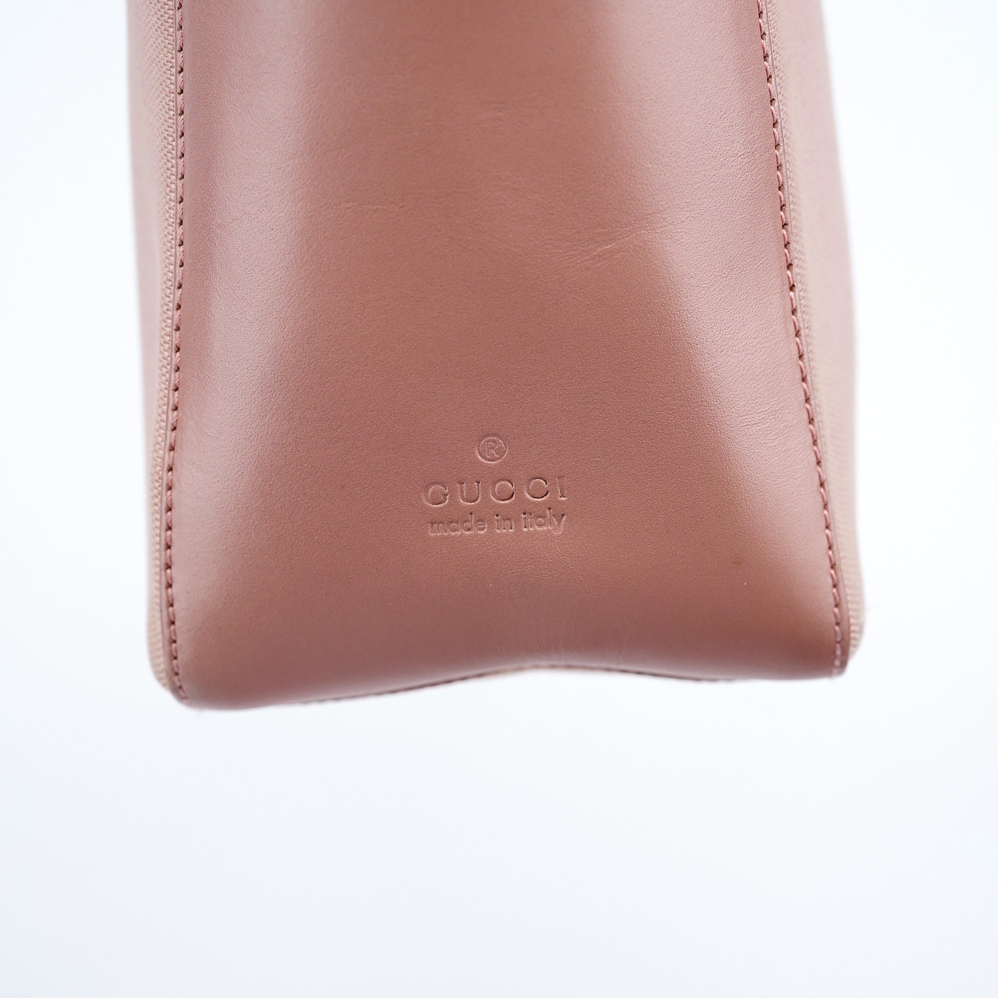 Soft Pink Canvas Leather Shoulder Bag
