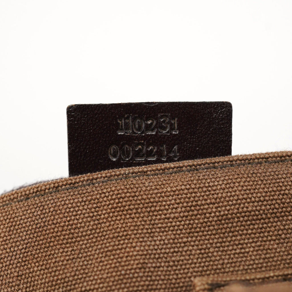 Spring 2003 Brown Canvas Shoulder Bag