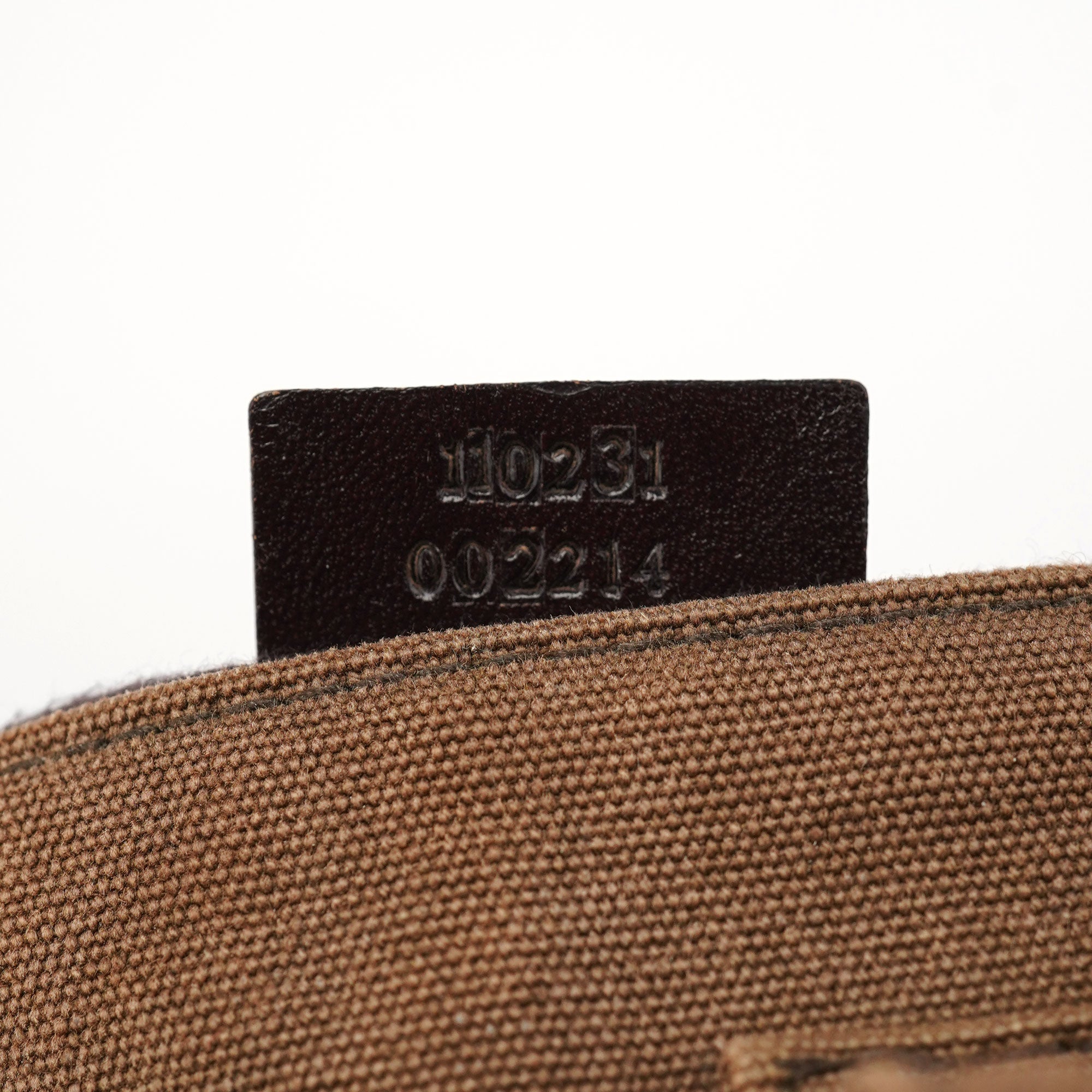 Spring 2003 Brown Canvas Shoulder Bag