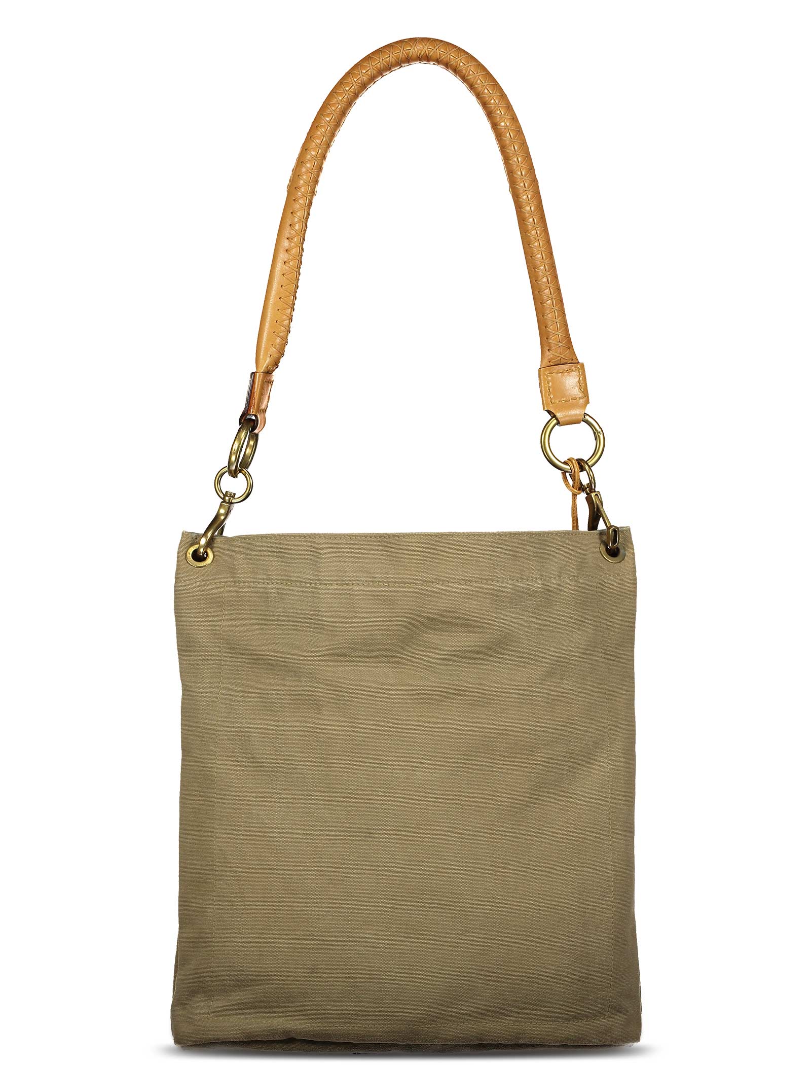 Spring 2003 Canvas Leather Shoulder Bag
