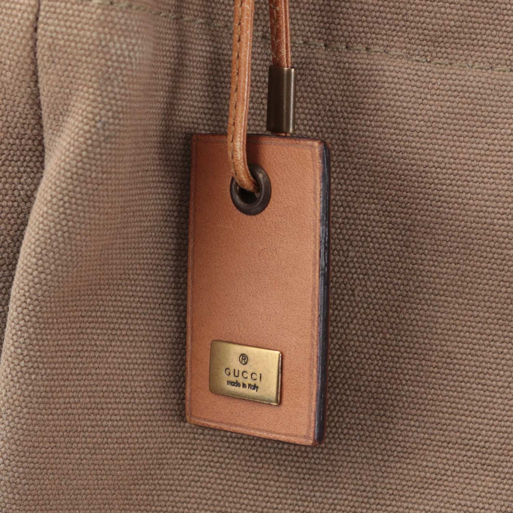 Spring 2003 Canvas Leather Shoulder Bag