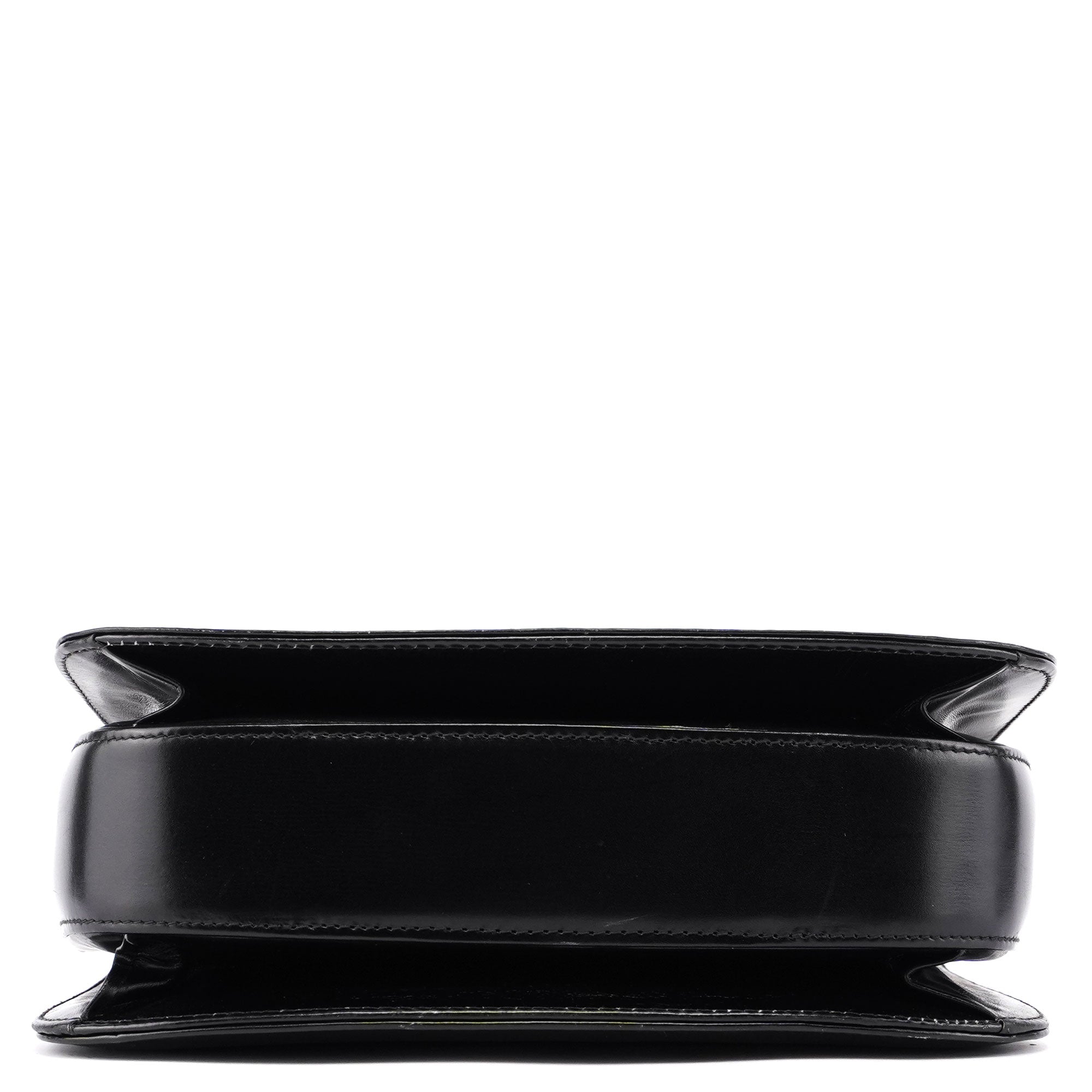 Vintage Black Calfskin G Shoulder Bag