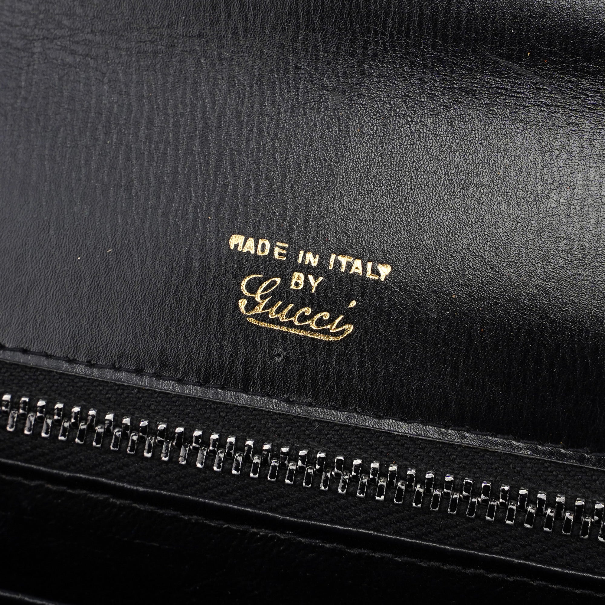 Vintage Black Calfskin Lapis Lazuli Shoulder Bag
