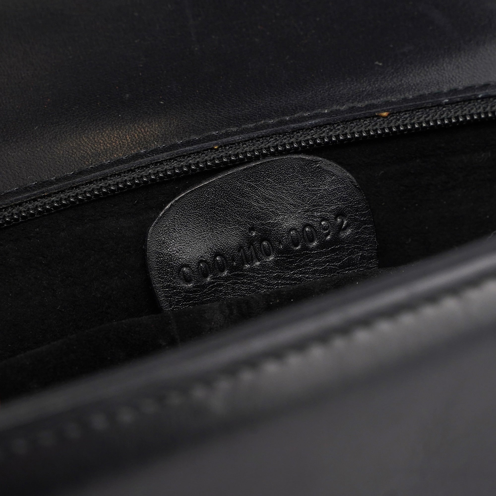Vintage Black Calfskin Top Handle Bag
