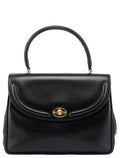 Vintage Black Calfskin Top Handle Bag