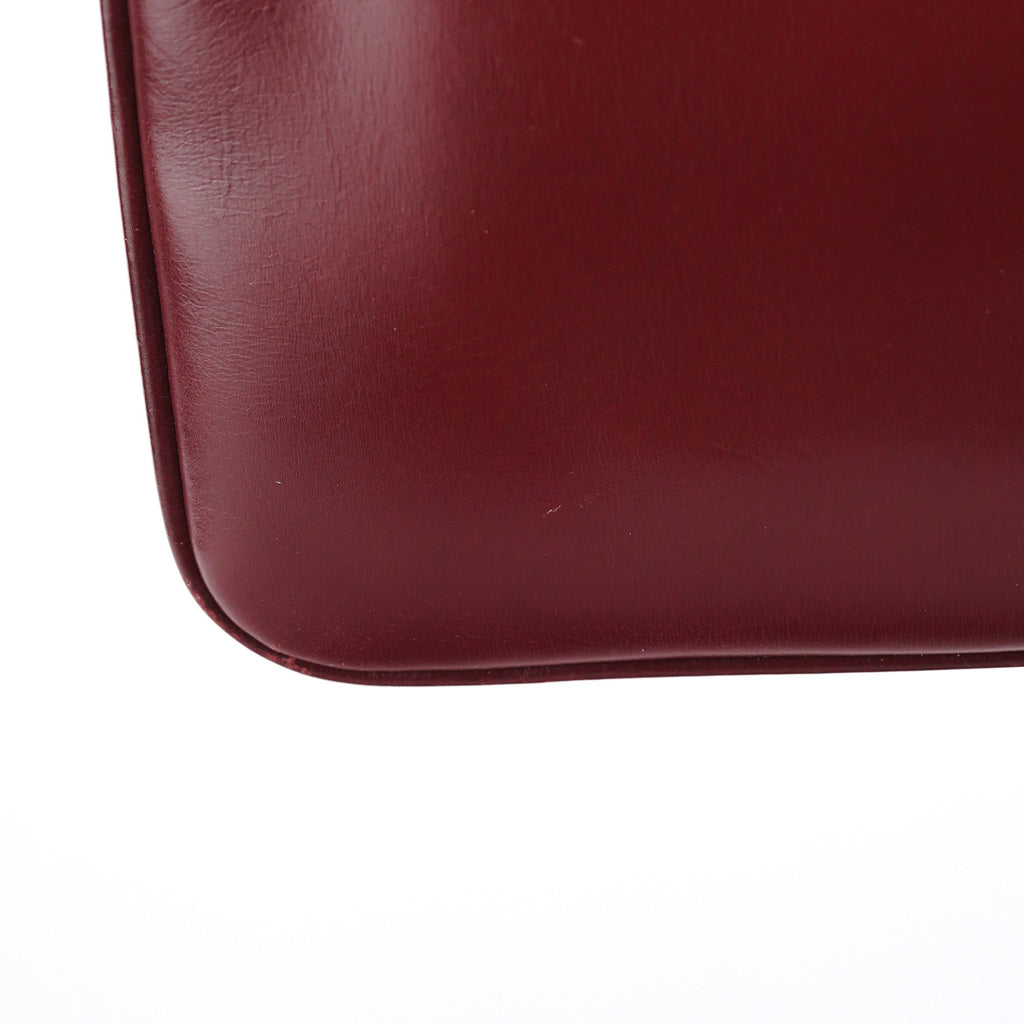 Vintage Burgundy Leather GG Shoulder Bag
