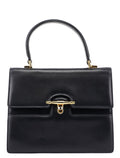 Vintage Navy Calfskin Top Handle Bag