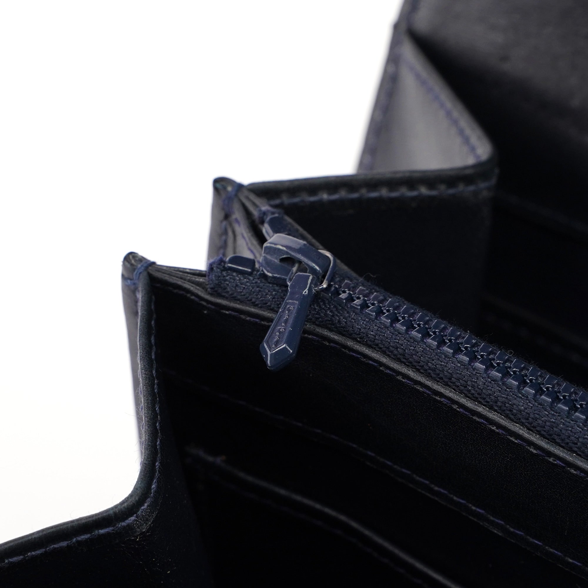 Vintage Navy Calfskin Top Handle Bag