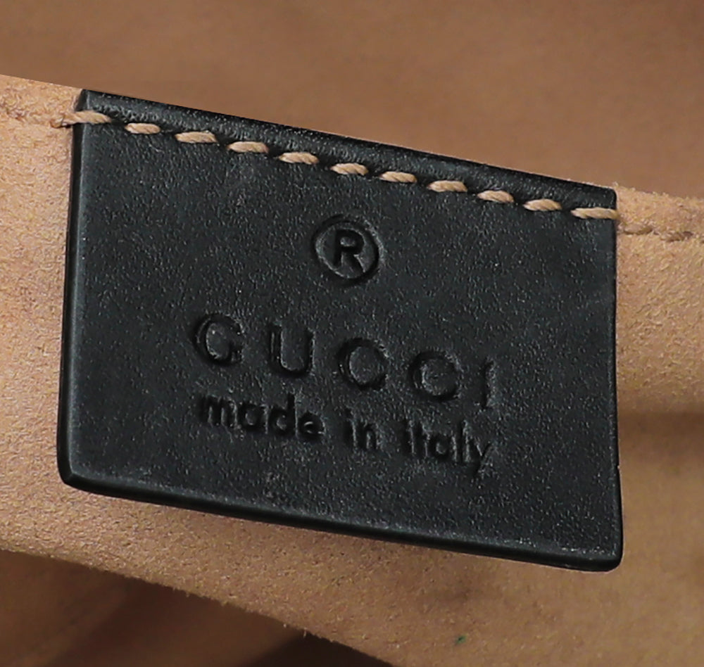 Gucci Black GG Marmont Mini Belt Bag