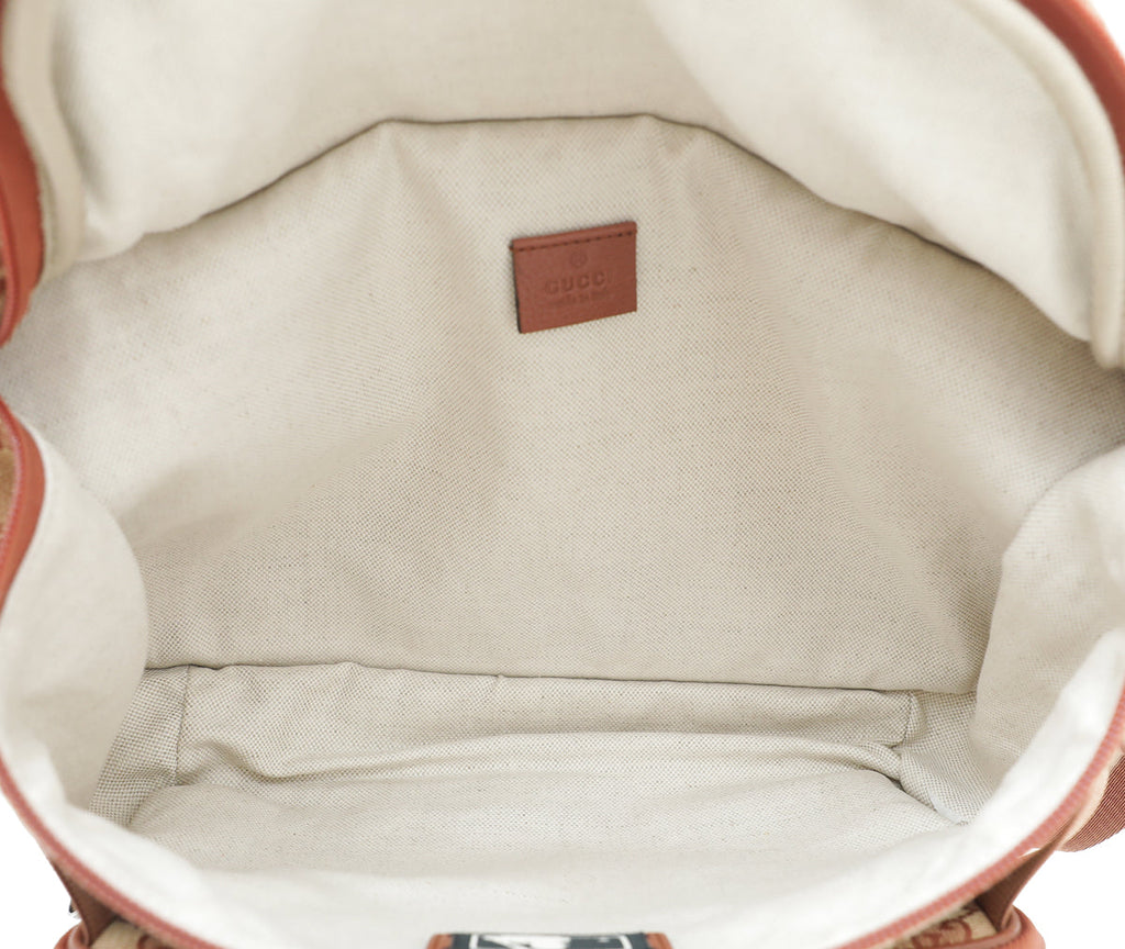 Gucci Beige Ruggine X MLB GG LA Dodgers Convertible Belt Bag