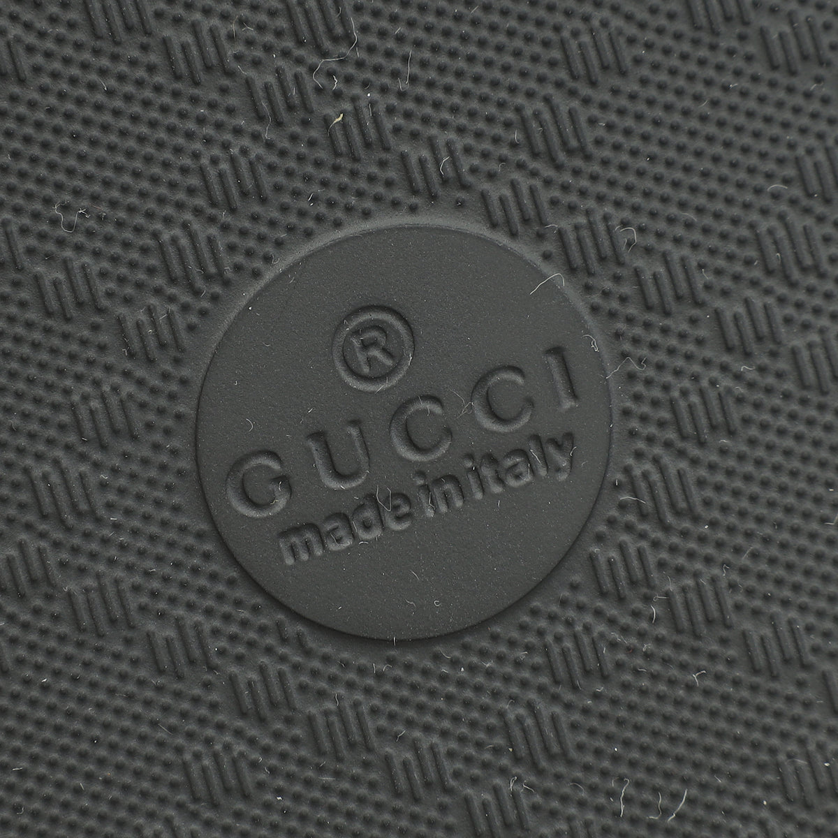 Gucci Black Rubber Web Slides 8