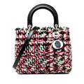 Dior Lady Dior Cannage Tweed Leather 2way Bag