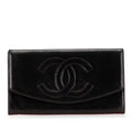 Chanel Coco Mark Calfskin Long Wallet