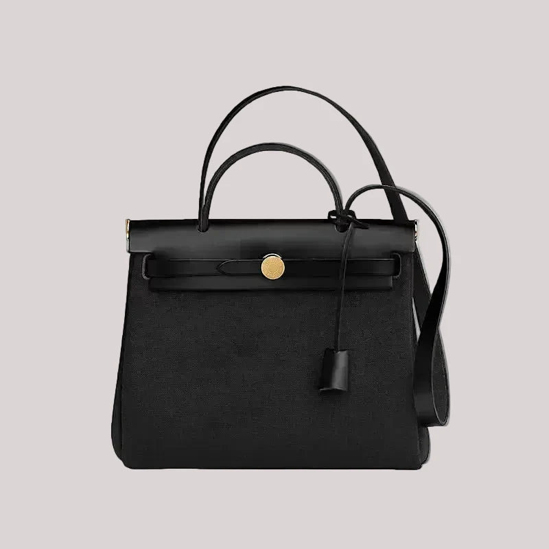 Hermes Black Herbag Zip 31 retourné 2024