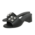 Hermes Noir Dreamy Sandal 39