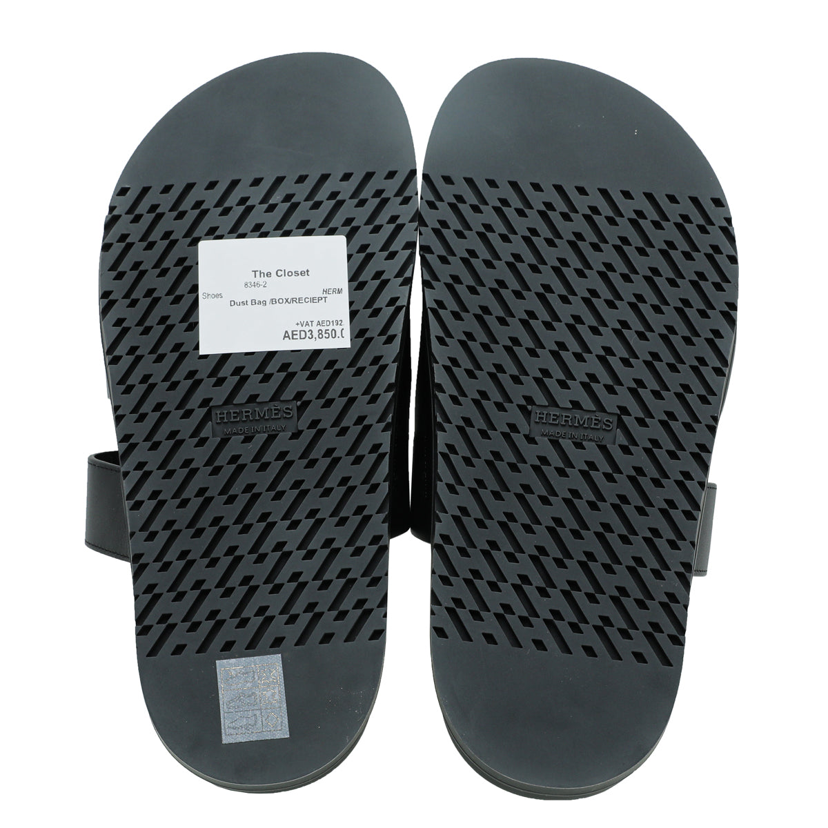 Hermes Noir Chypre Sandal 38.5