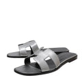 Hermes Gris Argent Vieille Oran Sandals 40