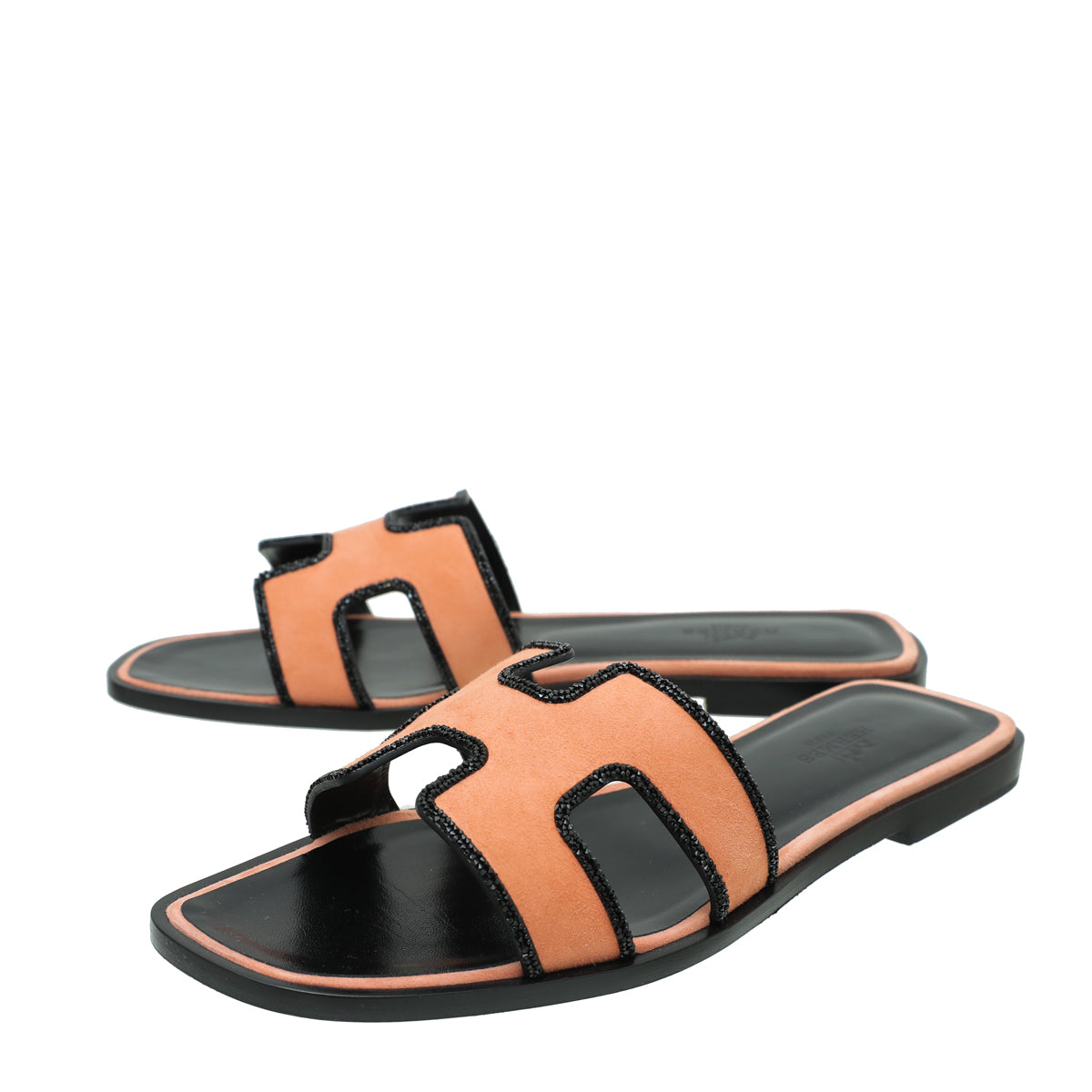 Hermes Bicolor Oran Suede Goatskin Crystal  37.5