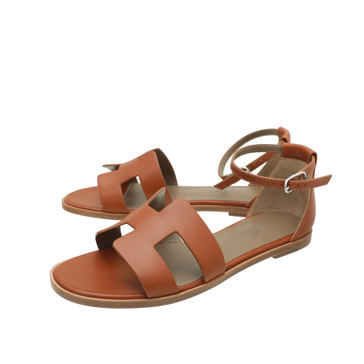 Hermes Gold Santorini Sandal 36.5