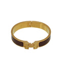 Hermes Brown Clic H Bracelet