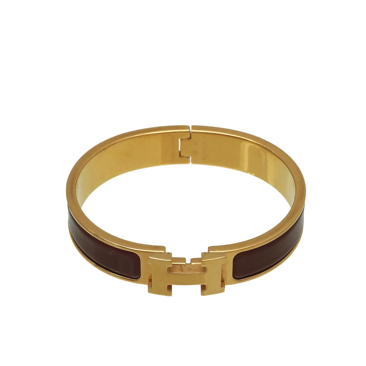 Hermes Brown Clic H Bracelet