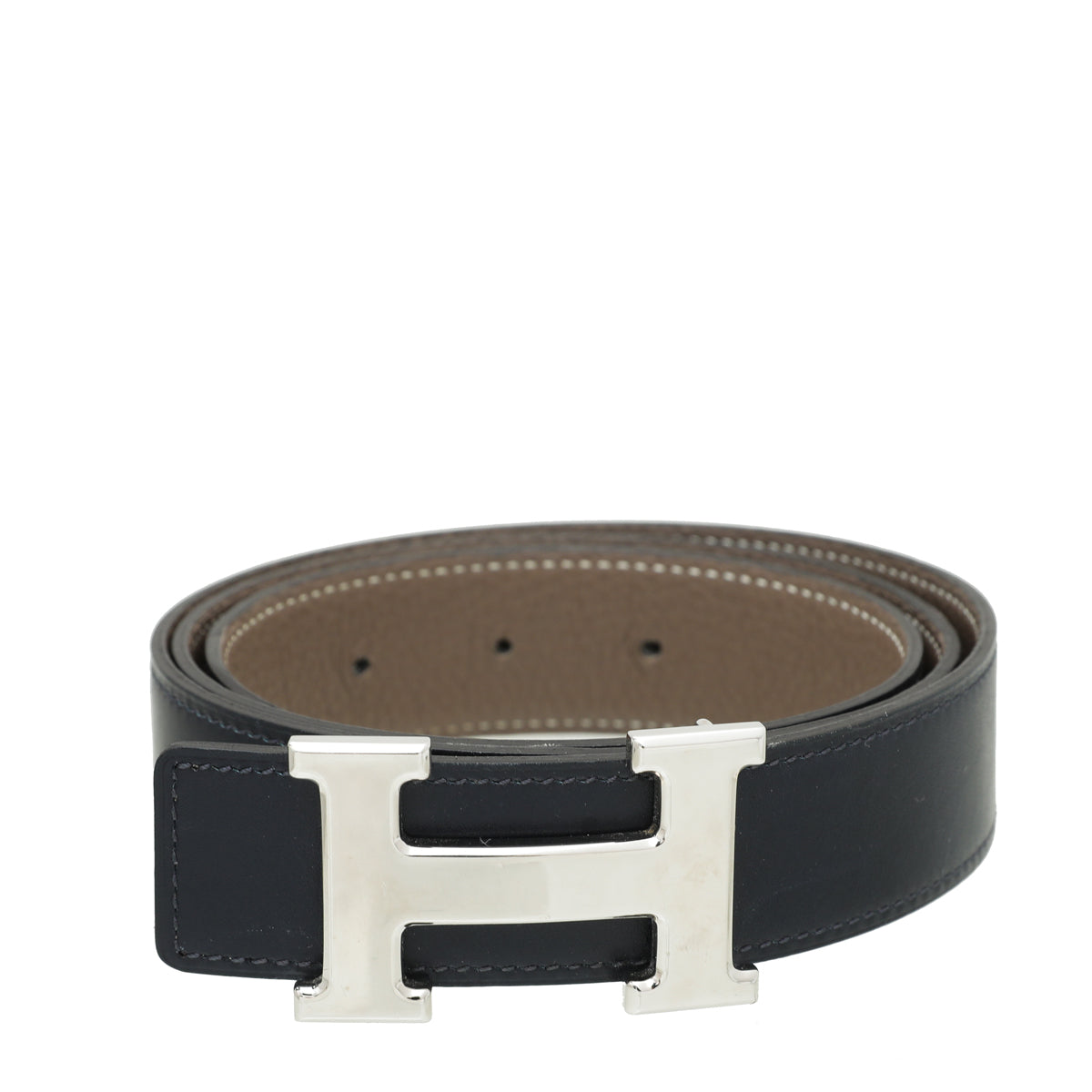 Hermes Bicolor H Buckle Reversible Belt
