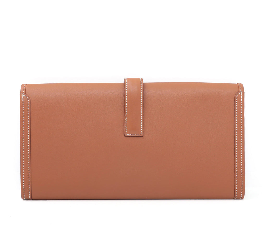 Hermes Gold Jige Elan Clutch 29