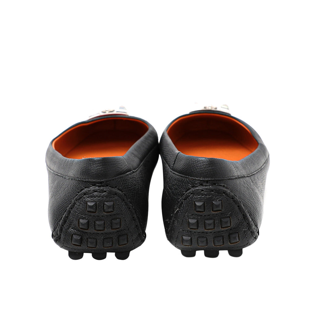 Hermes Noir Liberty Ballerina Flats 41