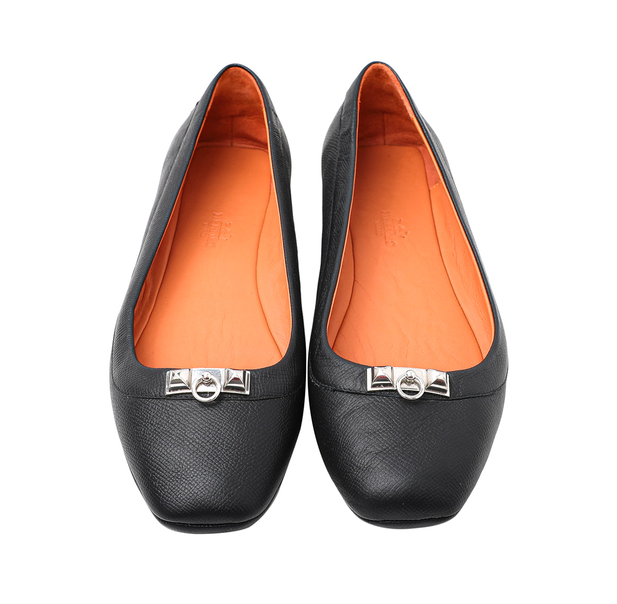Hermes Noir Liberty Ballerina Flats 41