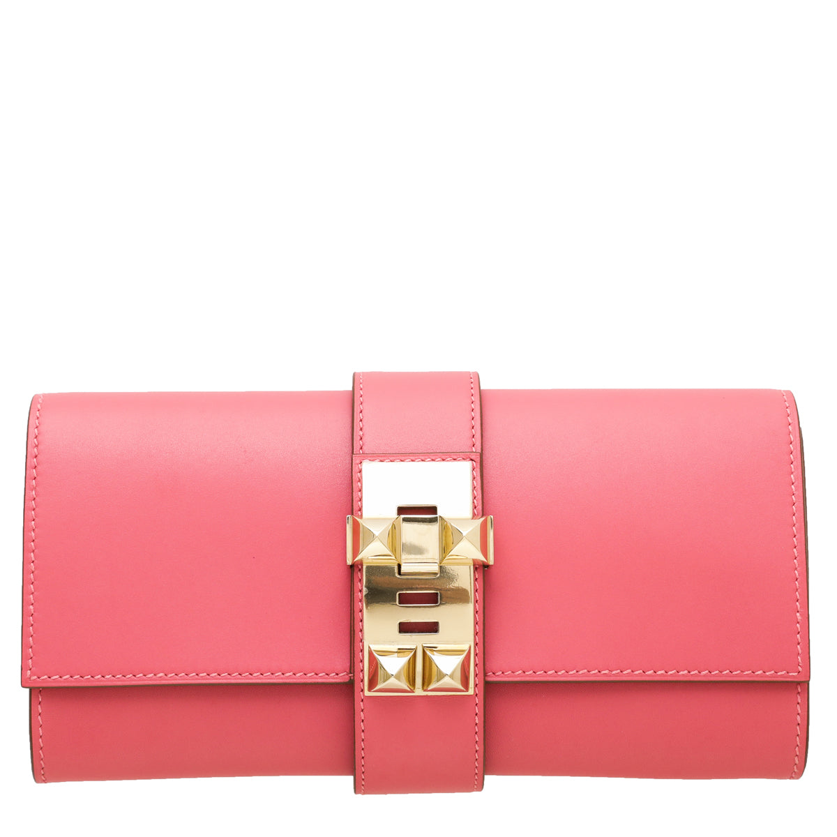 Hermes Rose Azalee Medor 23 Clutch