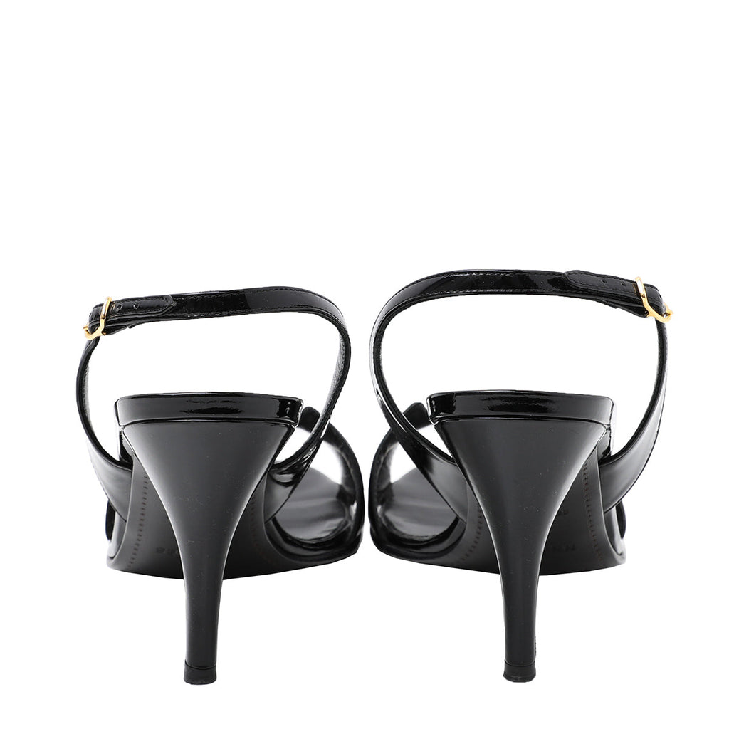 Hermes Black Night 70 Sandals 39.5