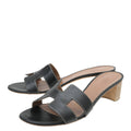 Hermes Black Oasis Sandal 40