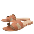 Hermes Gold Oran Box Sandal 40