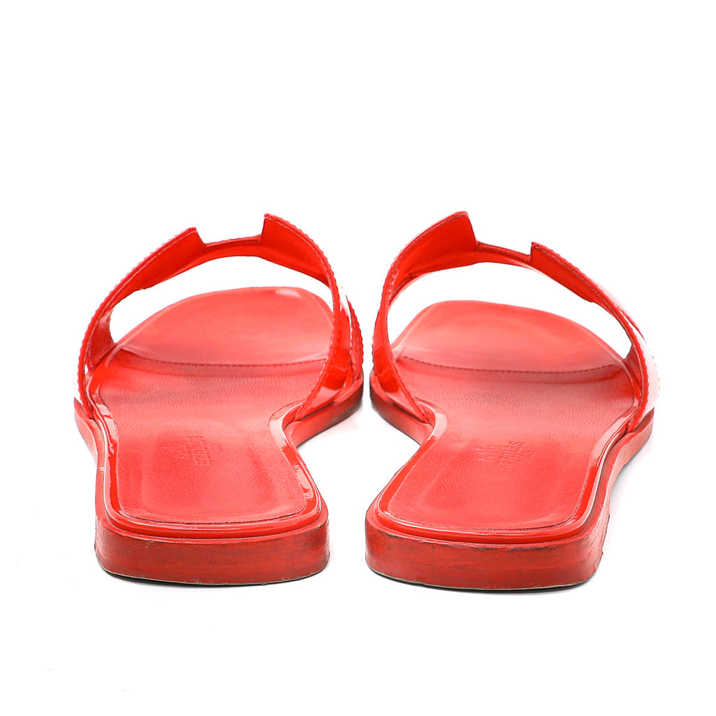 Hermes Coral Oran Sandal In 39