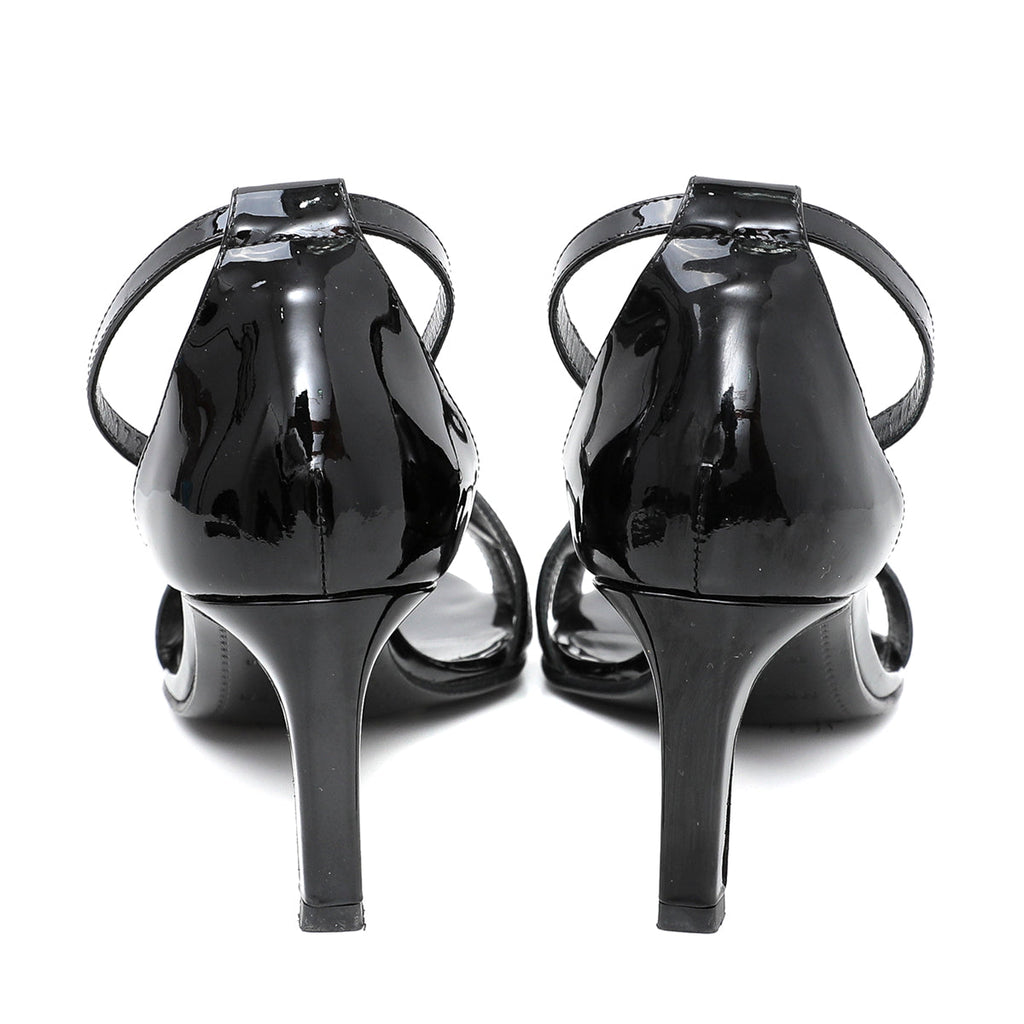 Hermes Black Premiere 70 Sandals 37