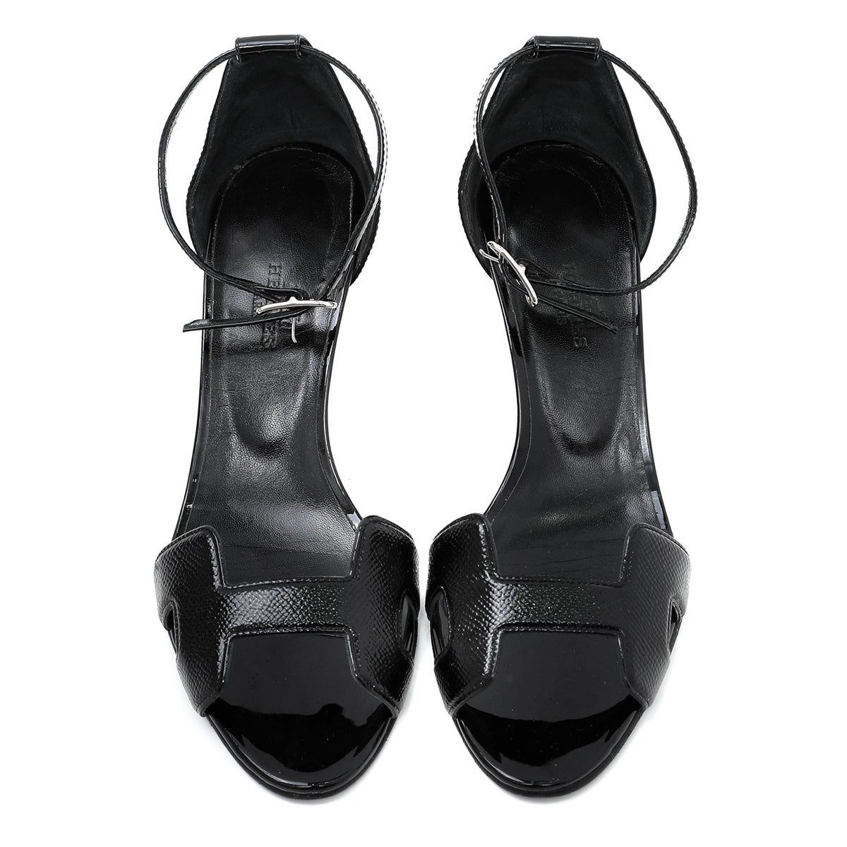 Hermes Black Premiere 70 Sandals 37