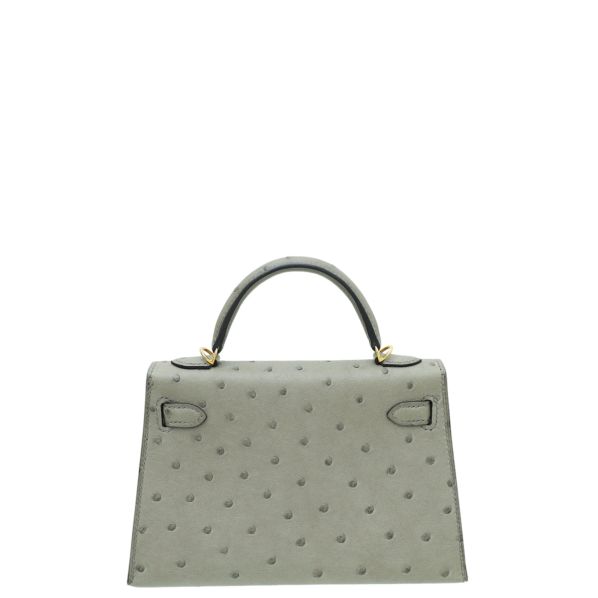 Hermes Bicolor Ostrich Verso Mini Kelly Bag