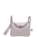 Hermes Mauve Pale Mini Lindy Verso Bag
